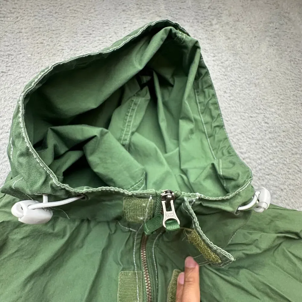 Vintage 2006 Y2K Old Navy Anorak Lightweight Jacket Mens Large Green Blue Hooded